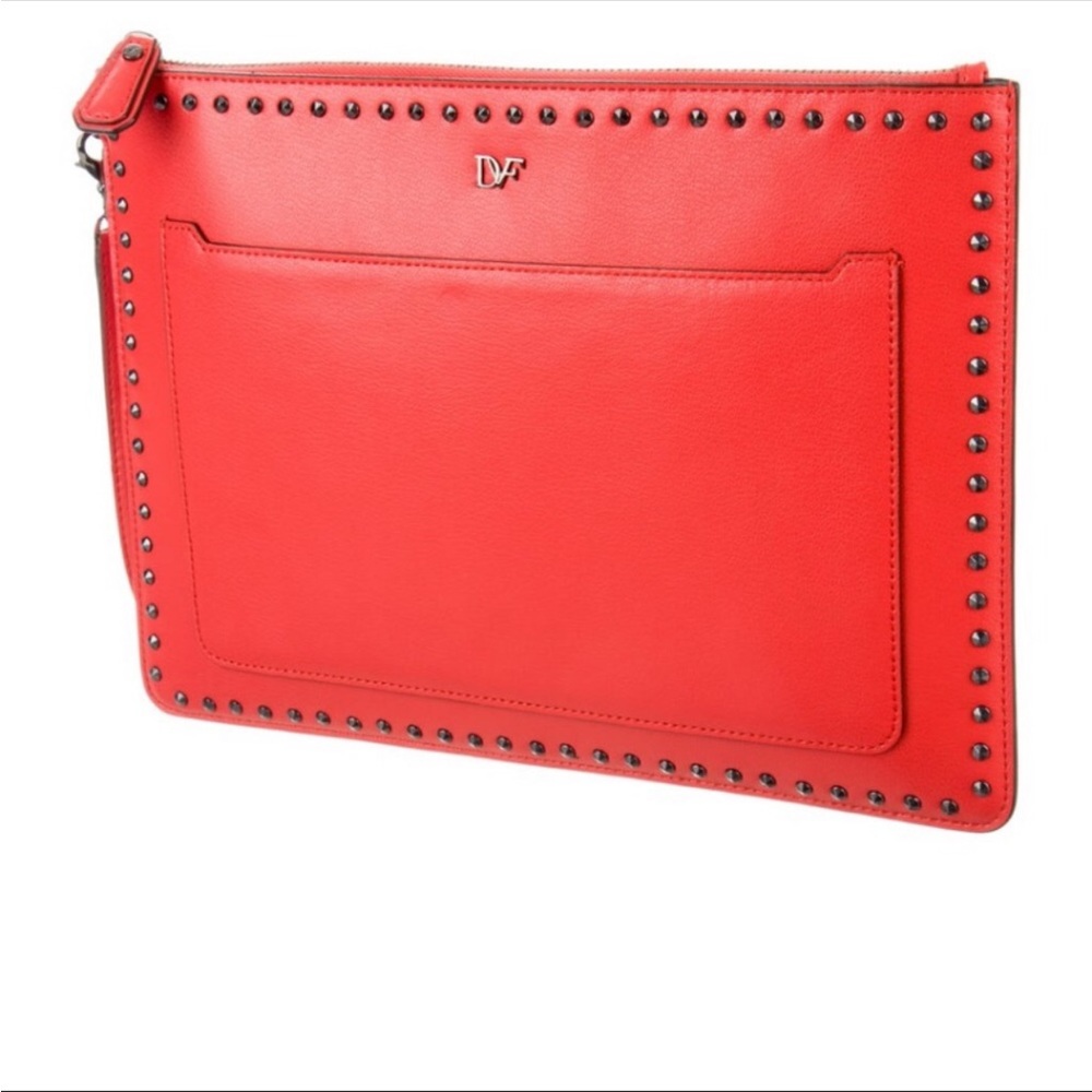 DVF diane von furstenberg Orange Pouchette Clutch - Picture 6 of 11